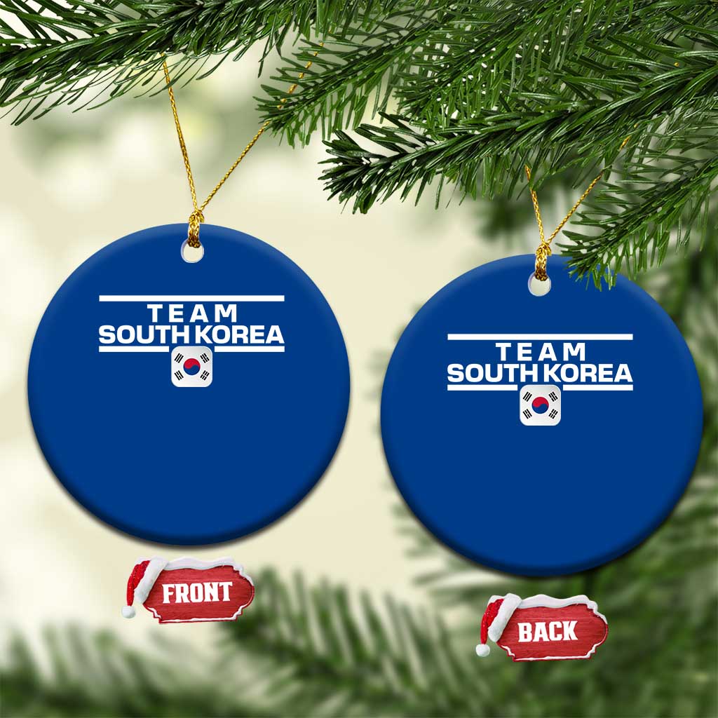 Team South Korea Korean Flag Ceramic Ornament