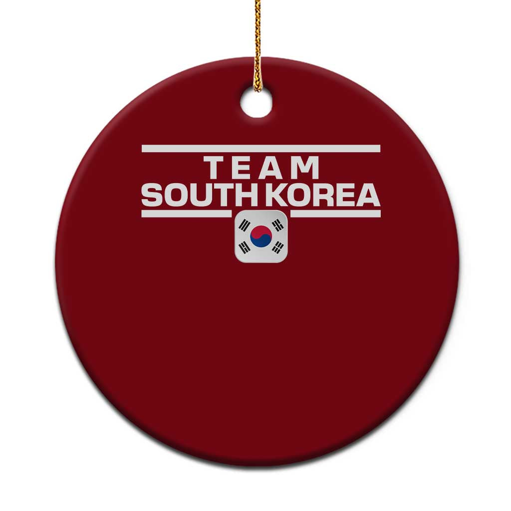 Team South Korea Korean Flag Ceramic Ornament