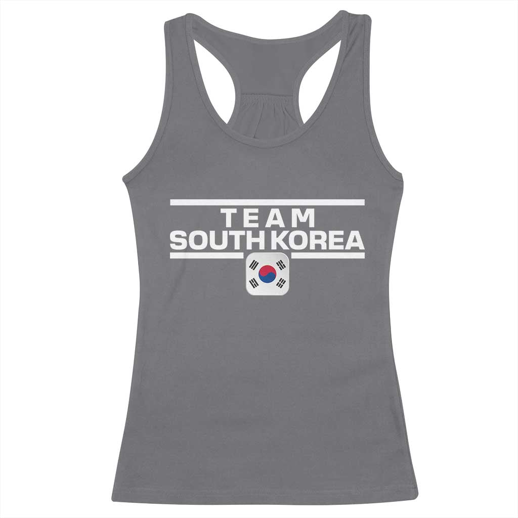 Team South Korea Korean Flag Racerback Tank Top