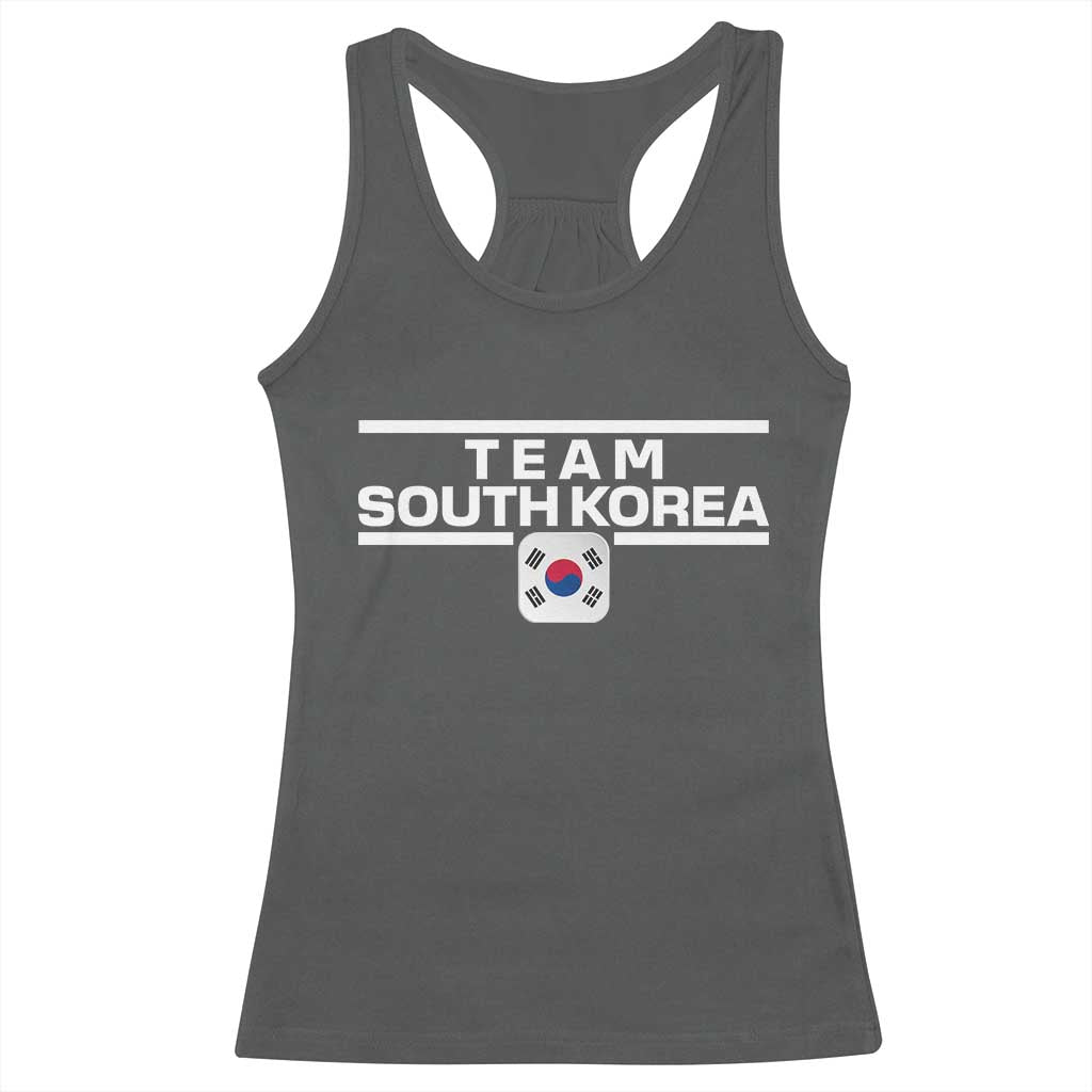 Team South Korea Korean Flag Racerback Tank Top