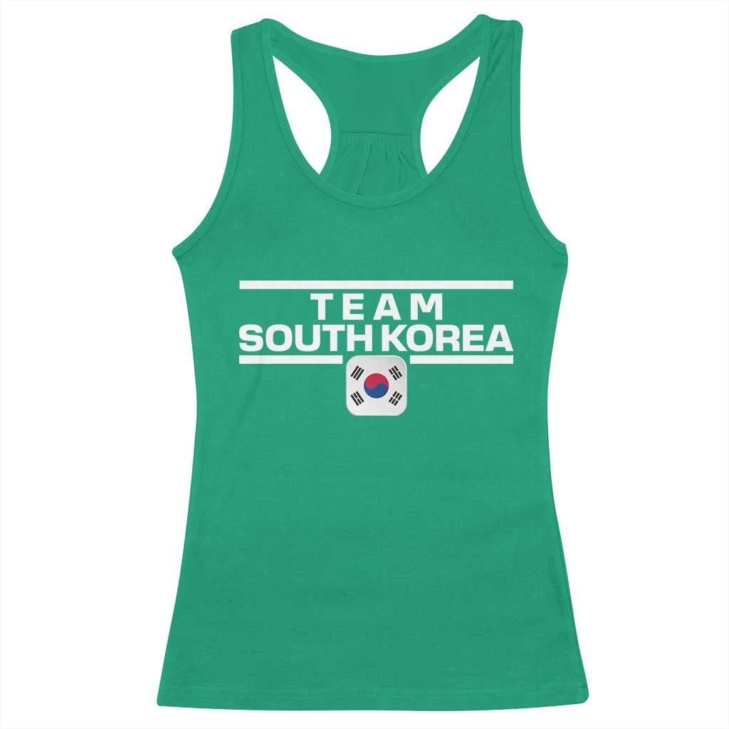 Team South Korea Korean Flag Racerback Tank Top