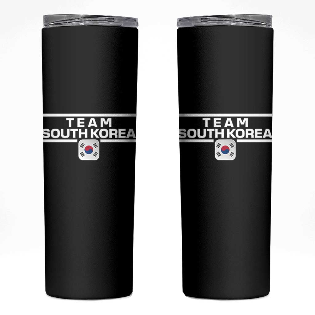 Team South Korea Korean Flag Skinny Tumbler