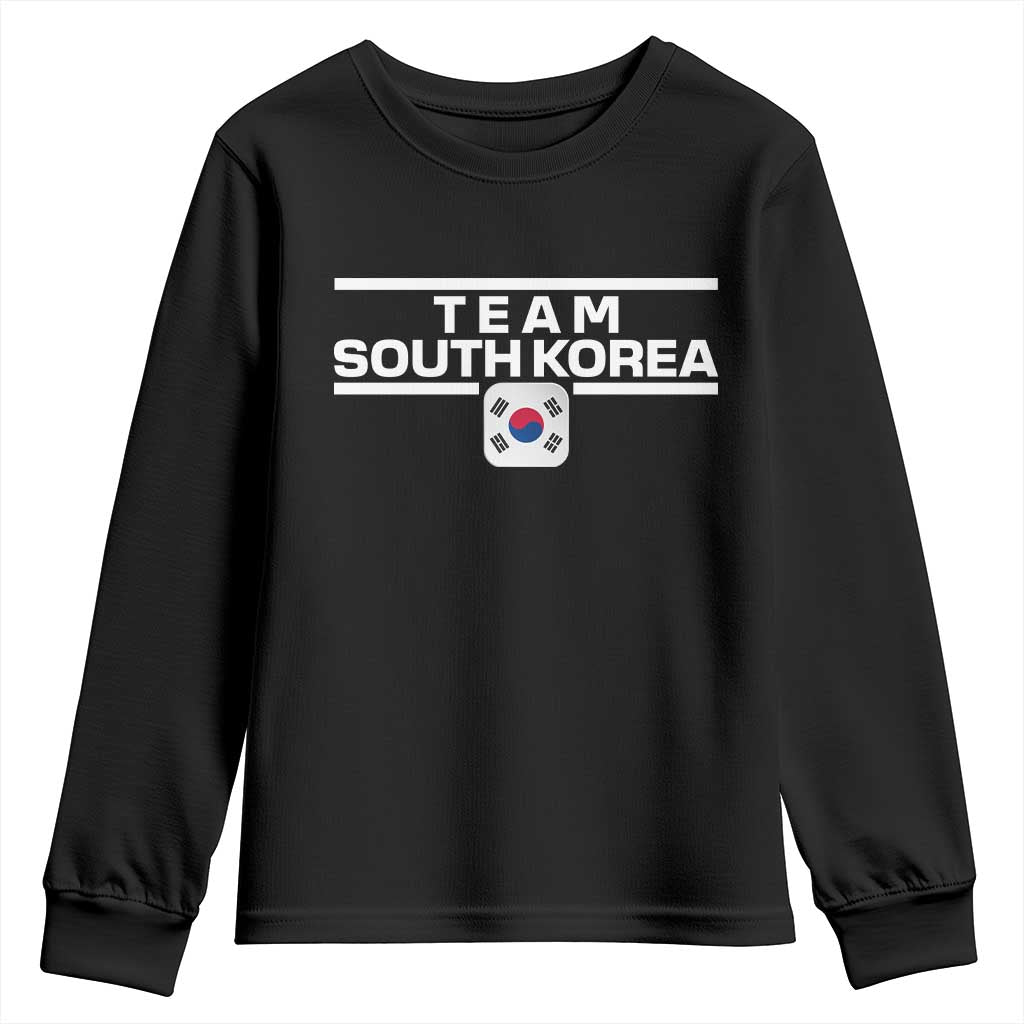 Team South Korea Korean Flag Youth Sweatshirt