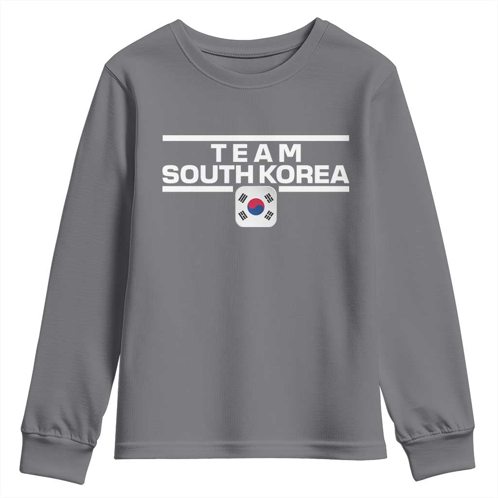 Team South Korea Korean Flag Youth Sweatshirt