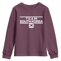 Team South Korea Korean Flag Youth Sweatshirt
