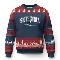 South Korea Soccer Team Ugly Christmas Sweater Retro Korea National Football Fan