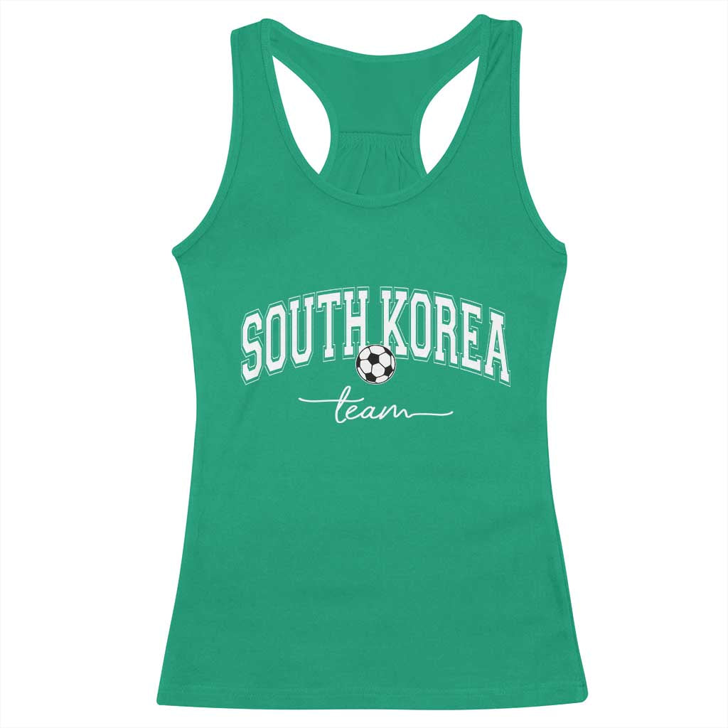 South Korea Soccer Team Racerback Tank Top Retro Korea National Football Fan