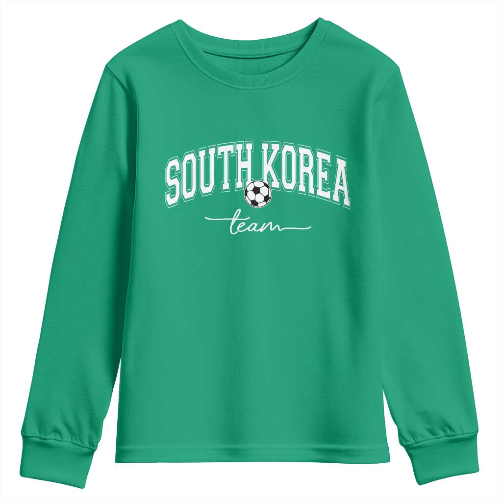 South Korea Soccer Team Youth Sweatshirt Retro Korea National Football Fan