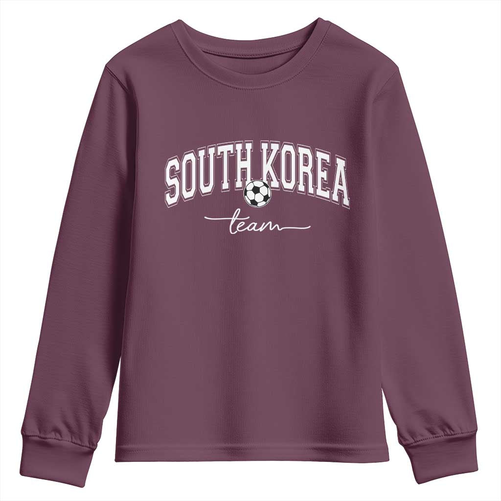 South Korea Soccer Team Youth Sweatshirt Retro Korea National Football Fan