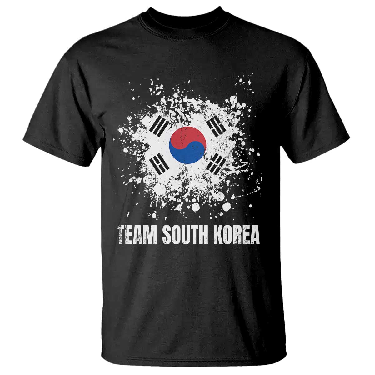 South Korea National Team T Shirt Retro Vintage Watercolors Sport Korean Flag
