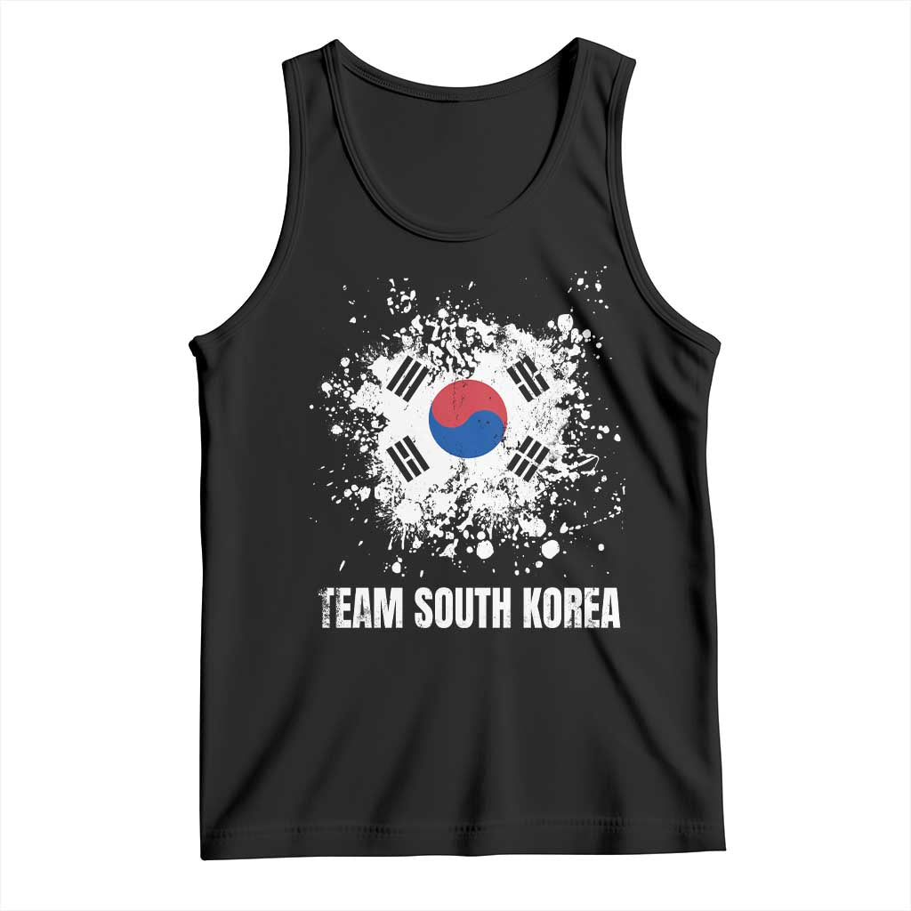 South Korea National Team Tank Top Retro Vintage Watercolors Sport Korean Flag