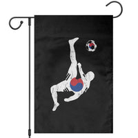 South Korea Soccer Garden Flag Bicycle Kick Silhouette Korean Flag