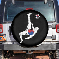 South Korea Soccer Spare Tire Cover Bicycle Kick Silhouette Korean Flag