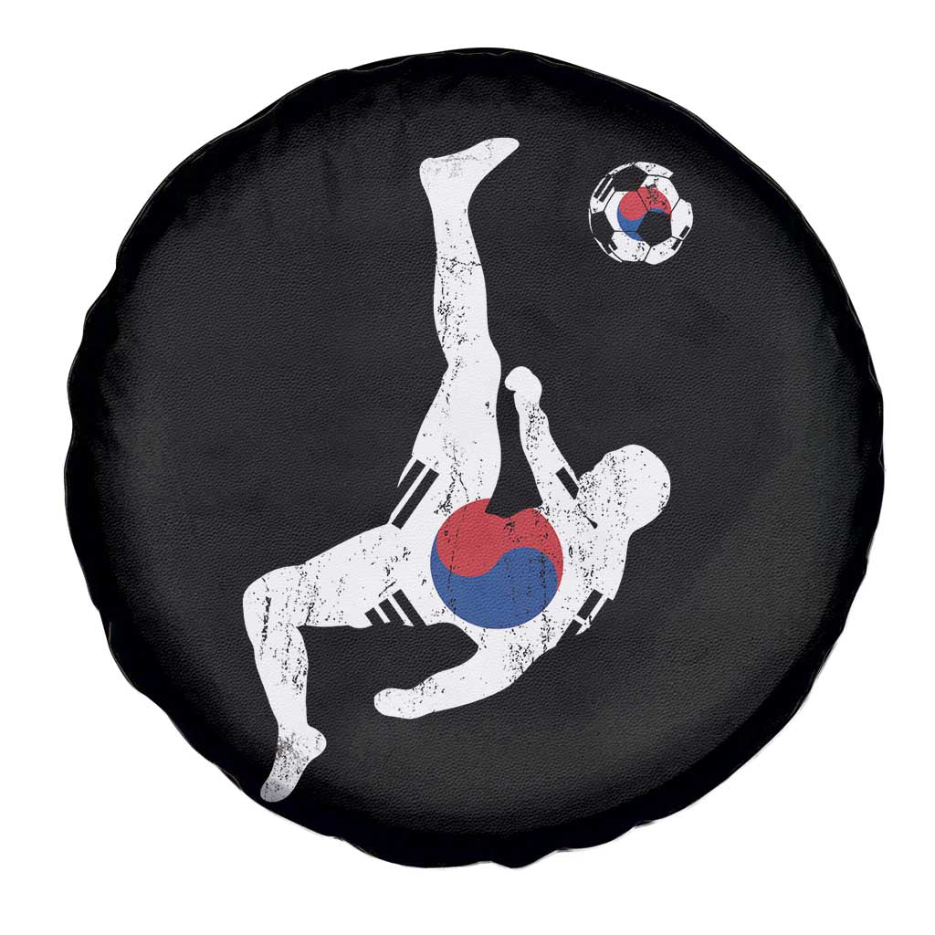 South Korea Soccer Spare Tire Cover Bicycle Kick Silhouette Korean Flag