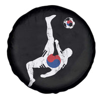 South Korea Soccer Spare Tire Cover Bicycle Kick Silhouette Korean Flag