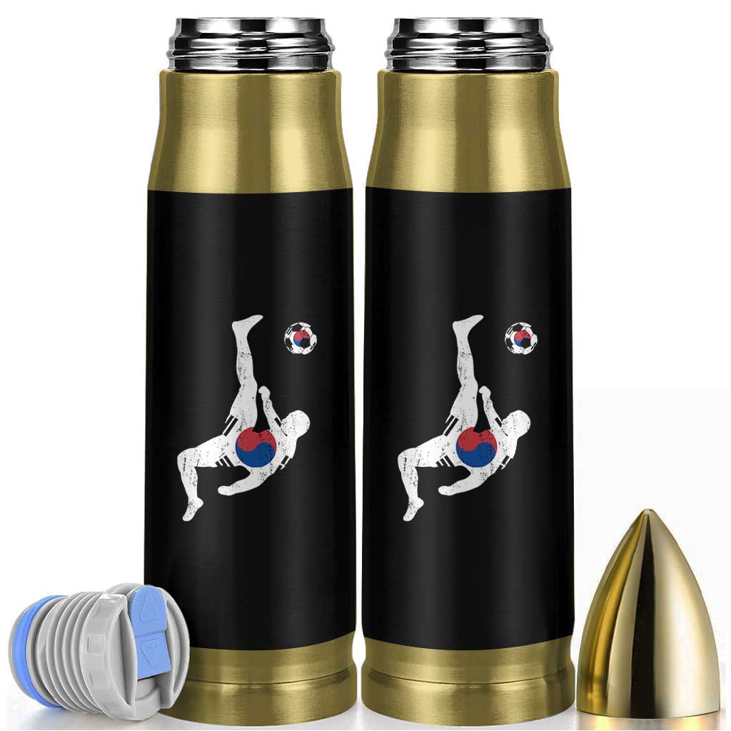 South Korea Soccer Bullet Tumbler Bicycle Kick Silhouette Korean Flag