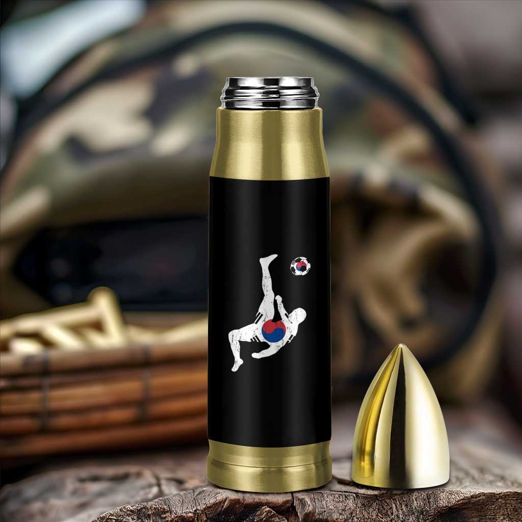 South Korea Soccer Bullet Tumbler Bicycle Kick Silhouette Korean Flag