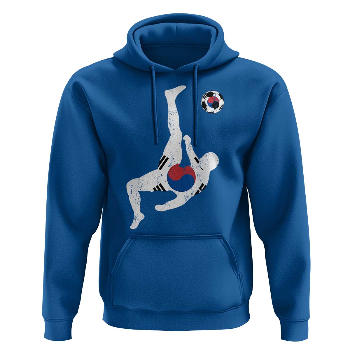 South Korea Soccer Hoodie Bicycle Kick Silhouette Korean Flag