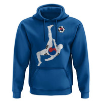 South Korea Soccer Hoodie Bicycle Kick Silhouette Korean Flag