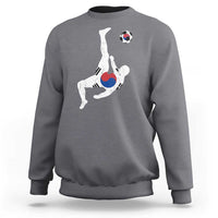 South Korea Soccer Sweatshirt Bicycle Kick Silhouette Korean Flag