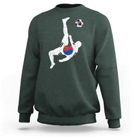 South Korea Soccer Sweatshirt Bicycle Kick Silhouette Korean Flag