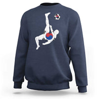 South Korea Soccer Sweatshirt Bicycle Kick Silhouette Korean Flag