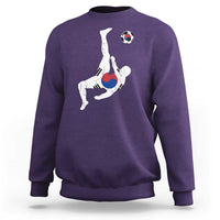 South Korea Soccer Sweatshirt Bicycle Kick Silhouette Korean Flag