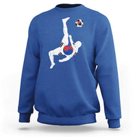 South Korea Soccer Sweatshirt Bicycle Kick Silhouette Korean Flag