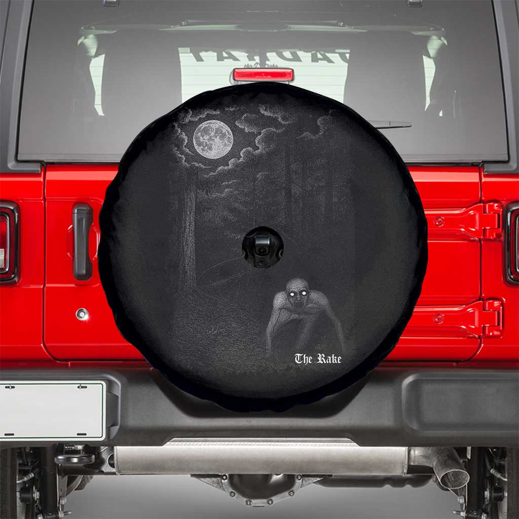 Rake Creepypasta Spare Tire Cover Cryptid Series Cryptozoology Gift Creepy Horror Halloween - Wonder Print Shop