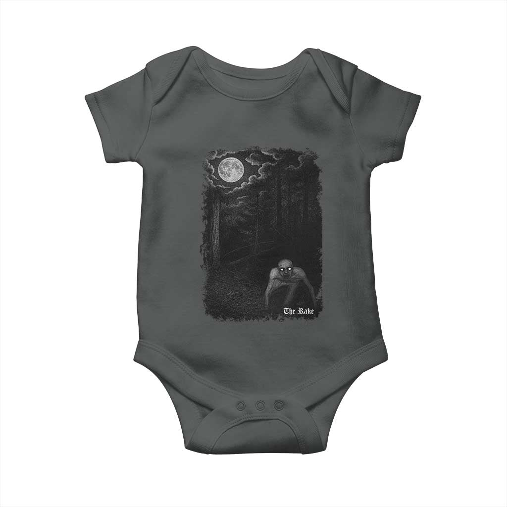 Rake Creepypasta Baby Onesie Cryptid Series Cryptozoology Gift Creepy Horror Halloween - Wonder Print Shop