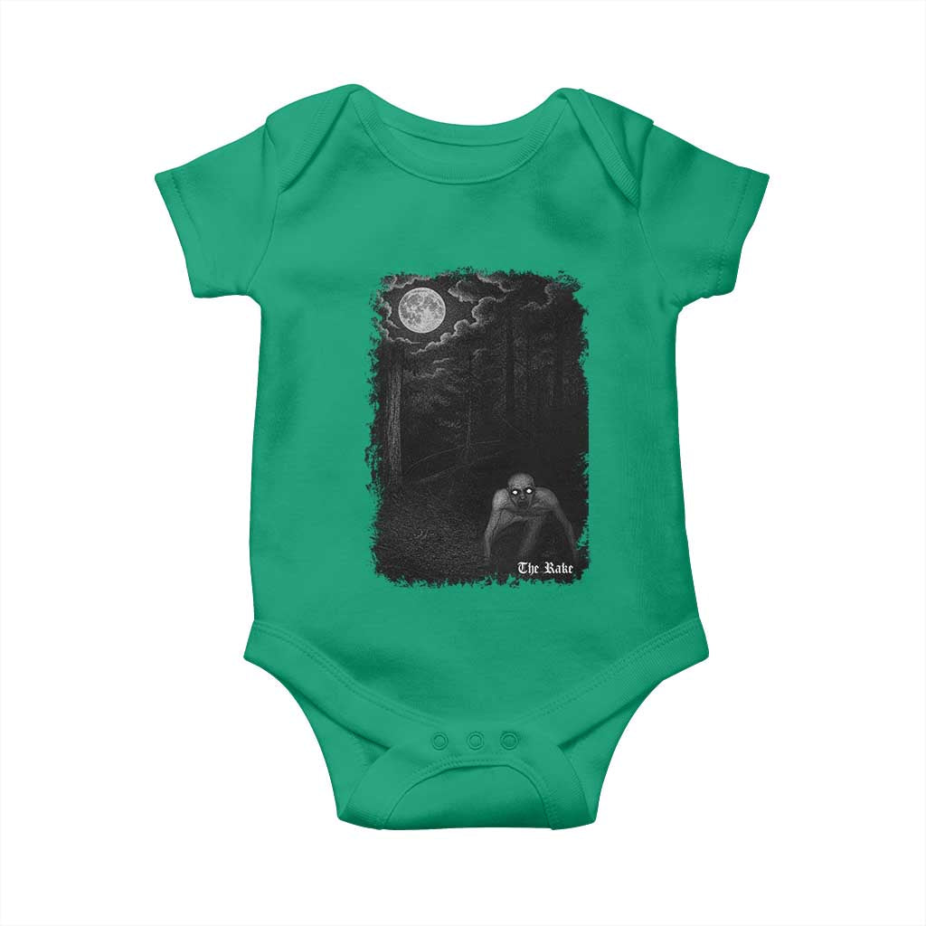 Rake Creepypasta Baby Onesie Cryptid Series Cryptozoology Gift Creepy Horror Halloween - Wonder Print Shop