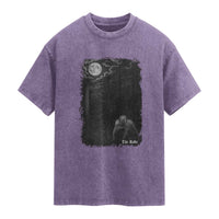Rake Creepypasta Washed Cotton T-Shirt Cryptid Series Cryptozoology Gift Creepy Horror Halloween
