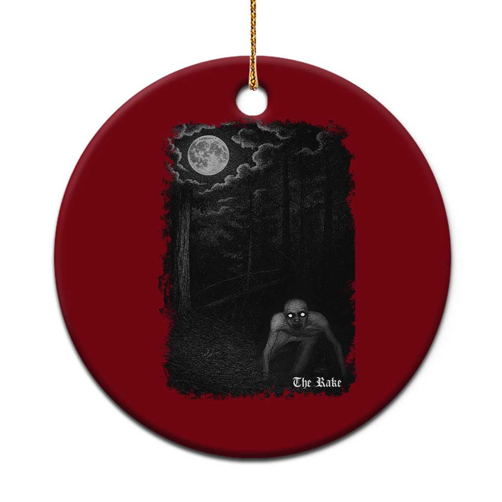 Rake Creepypasta Ceramic Ornament Cryptid Series Cryptozoology Gift Creepy Horror Halloween - Wonder Print Shop