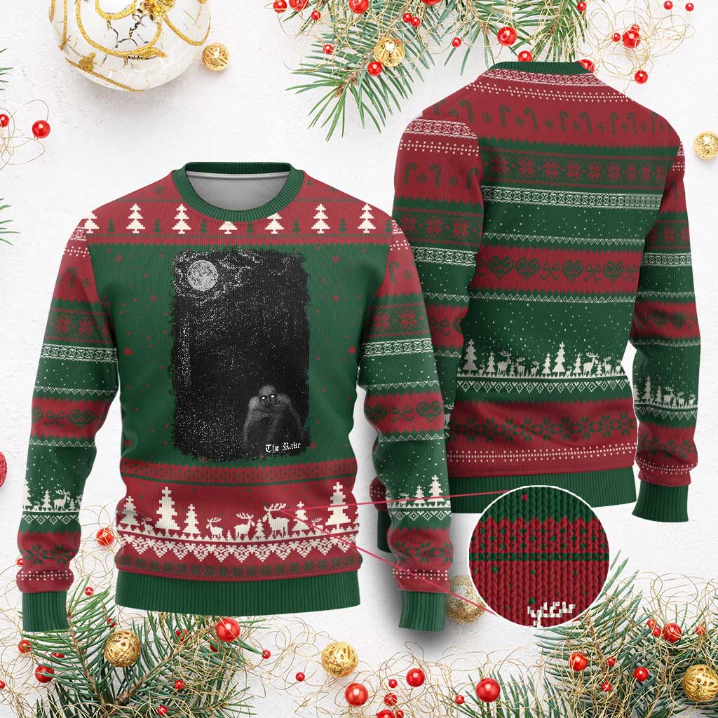 Rake Creepypasta Ugly Christmas Sweater Cryptid Series Cryptozoology Gift Creepy Horror Halloween - Wonder Print Shop