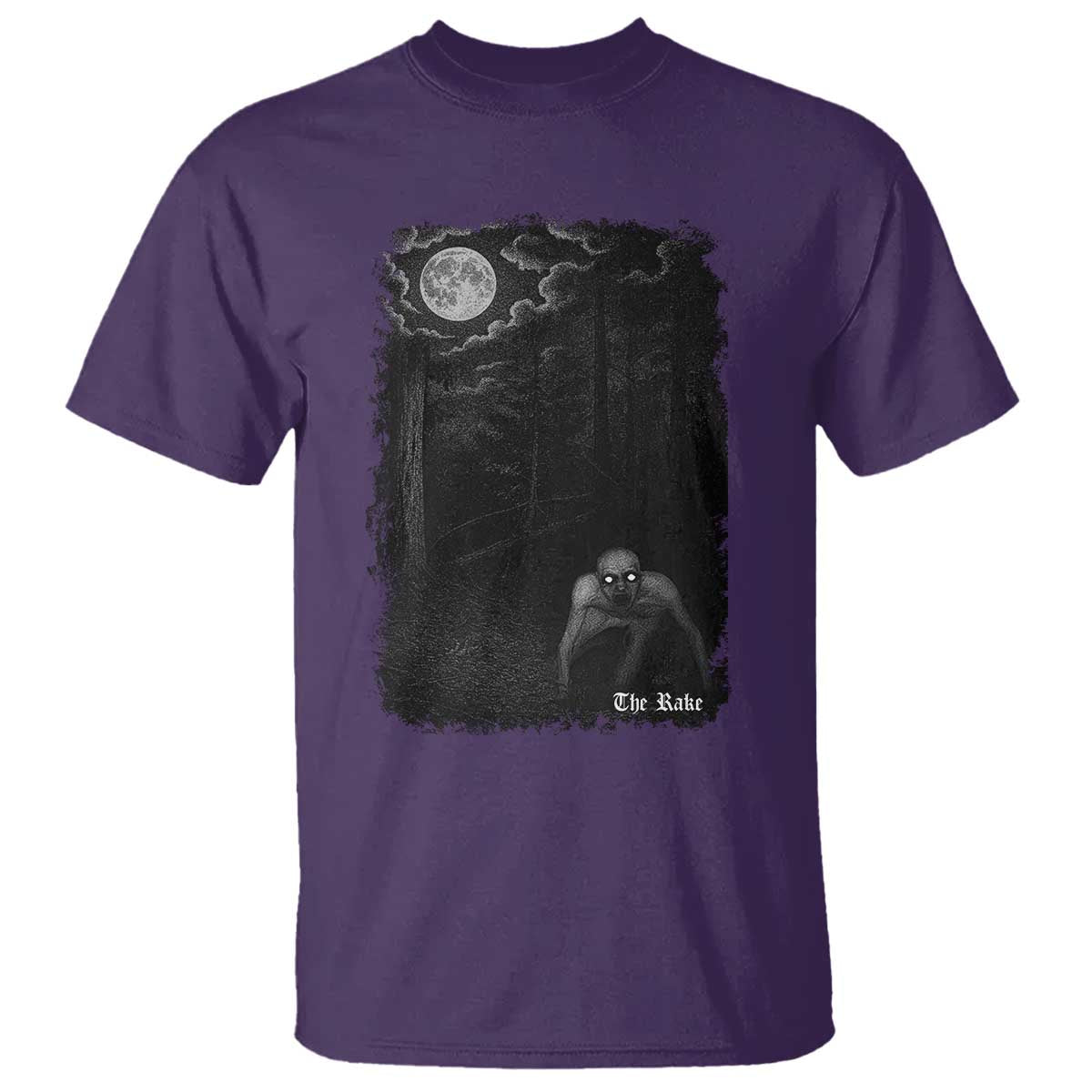 Rake Creepypasta T Shirt Cryptid Series Cryptozoology Gift Creepy Horror Halloween - Wonder Print Shop