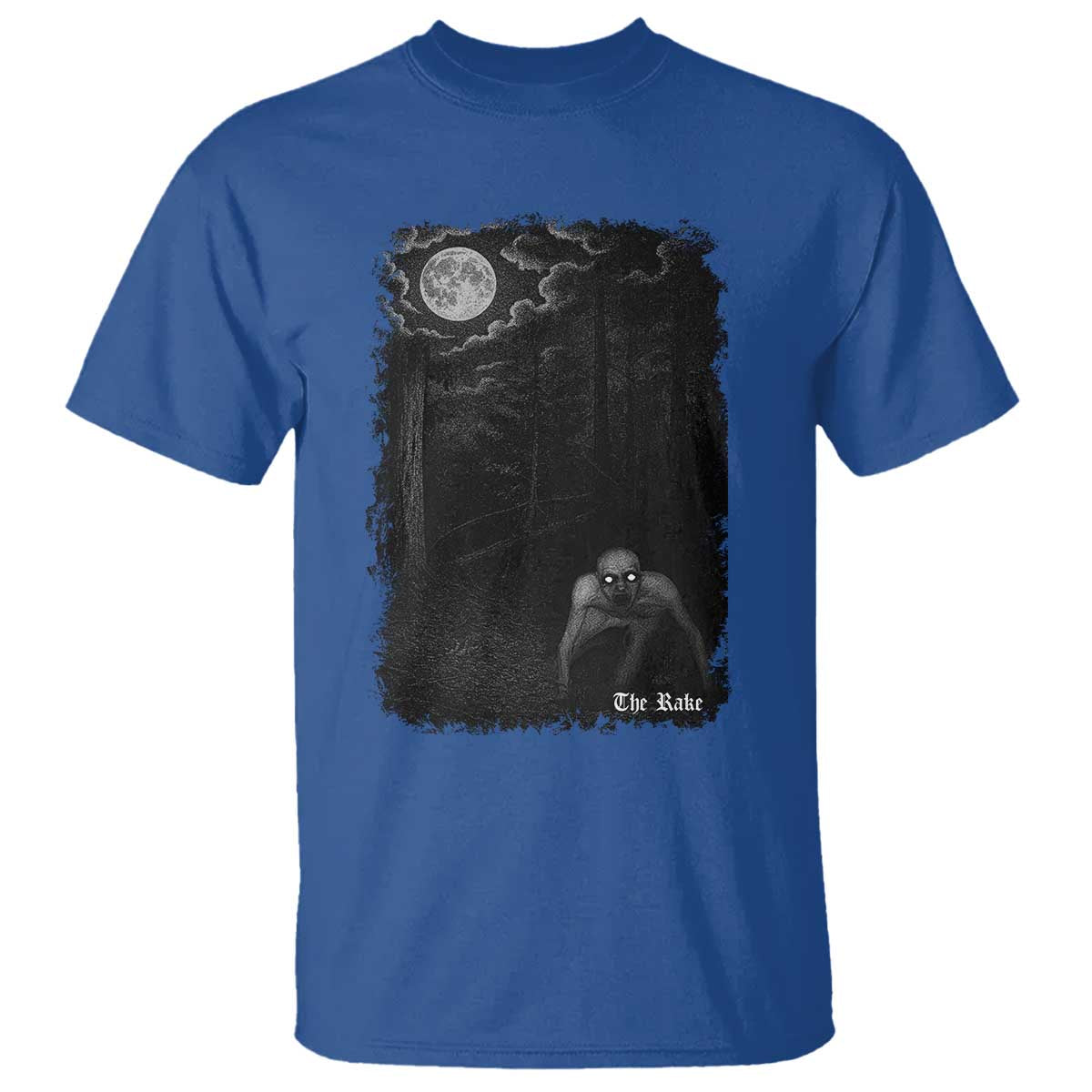 Rake Creepypasta T Shirt Cryptid Series Cryptozoology Gift Creepy Horror Halloween - Wonder Print Shop