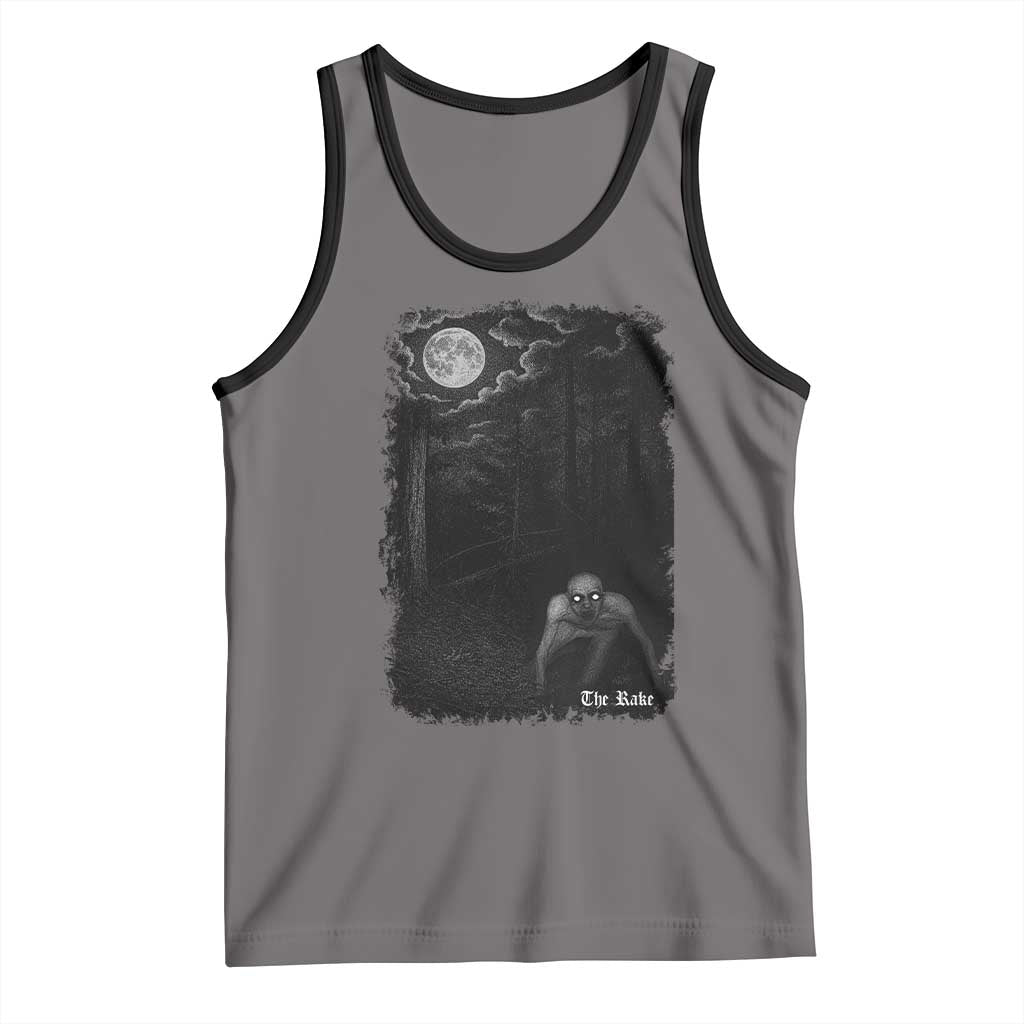 Rake Creepypasta Tank Top Cryptid Series Cryptozoology Gift Creepy Horror Halloween - Wonder Print Shop