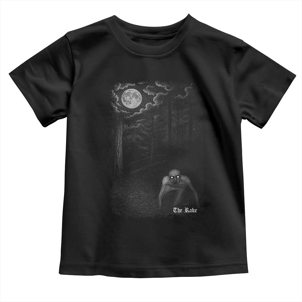 Rake Creepypasta Toddler T Shirt Cryptid Series Cryptozoology Gift Creepy Horror Halloween - Wonder Print Shop