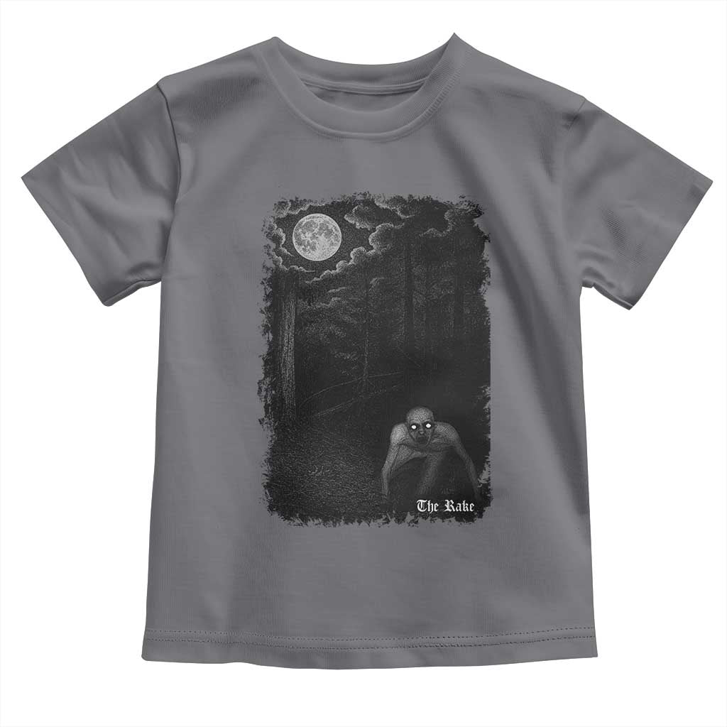 Rake Creepypasta Toddler T Shirt Cryptid Series Cryptozoology Gift Creepy Horror Halloween - Wonder Print Shop