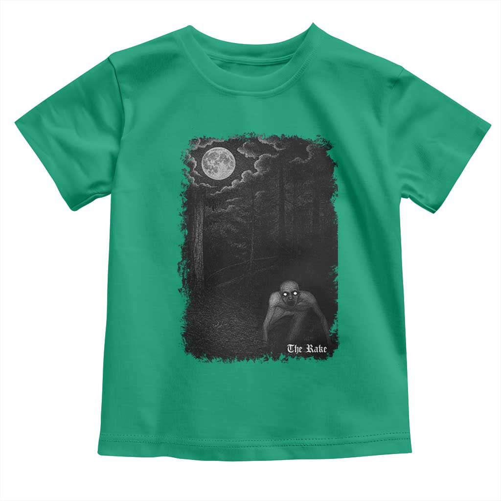 Rake Creepypasta Toddler T Shirt Cryptid Series Cryptozoology Gift Creepy Horror Halloween - Wonder Print Shop