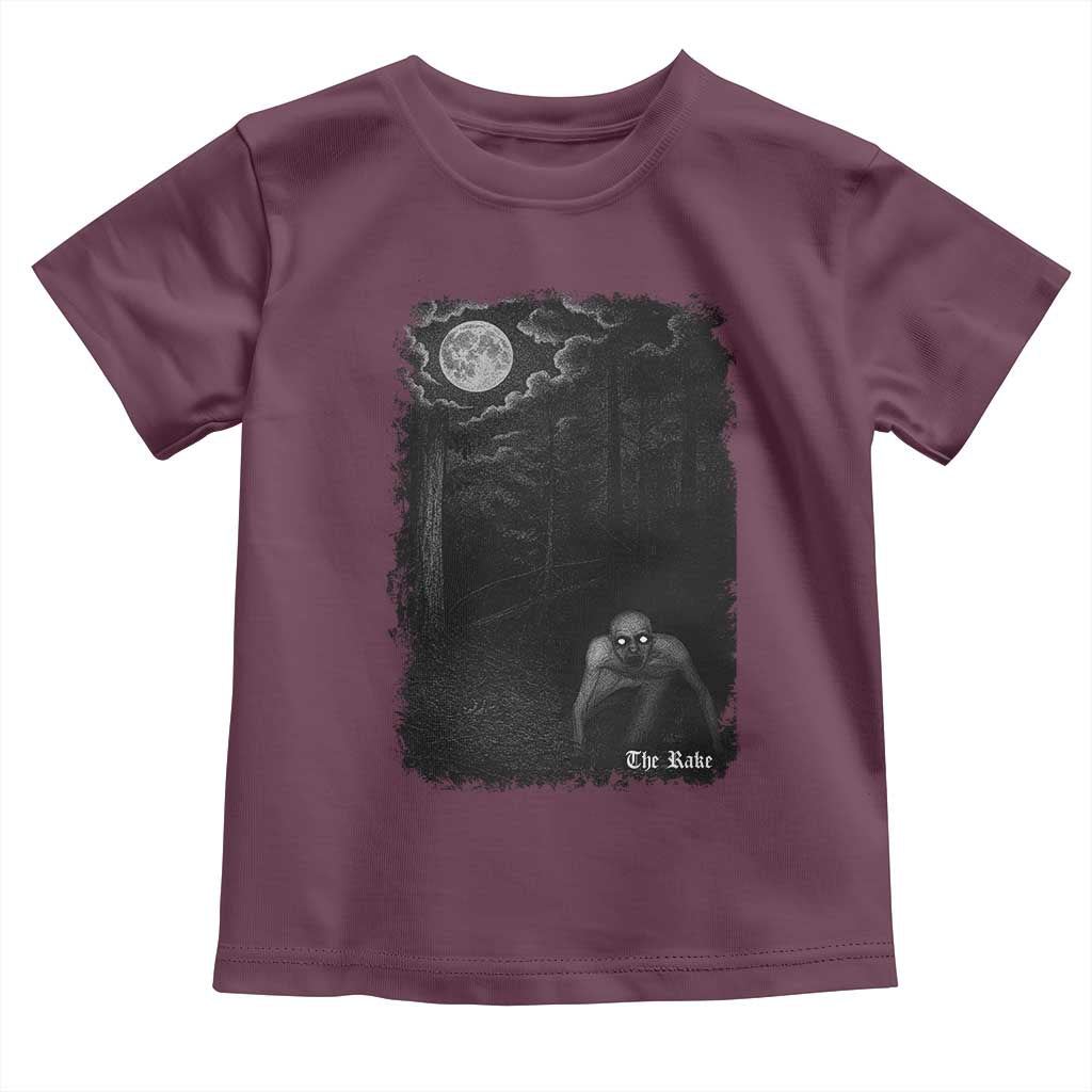 Rake Creepypasta Toddler T Shirt Cryptid Series Cryptozoology Gift Creepy Horror Halloween - Wonder Print Shop