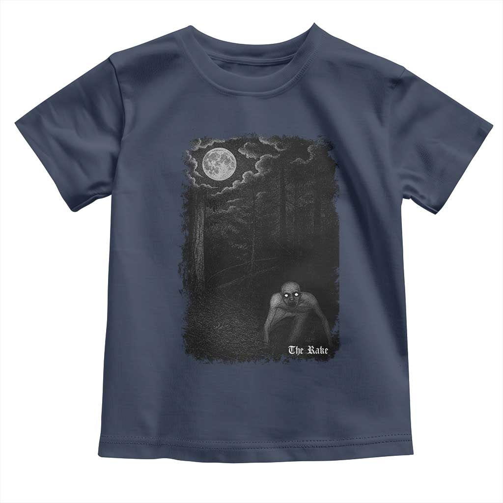 Rake Creepypasta Toddler T Shirt Cryptid Series Cryptozoology Gift Creepy Horror Halloween - Wonder Print Shop