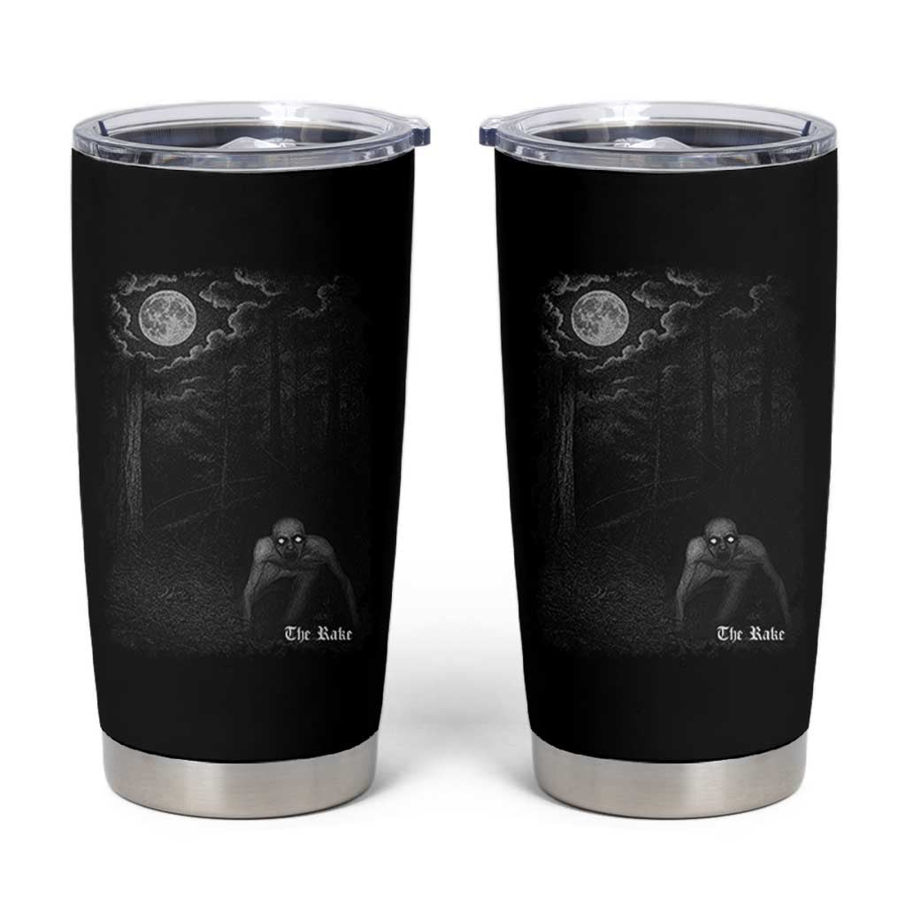 Rake Creepypasta Tumbler Cup Cryptid Series Cryptozoology Gift Creepy Horror Halloween - Wonder Print Shop
