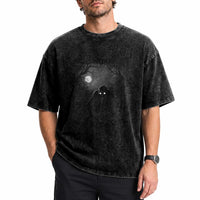 Rake Creepypasta Washed Cotton T-Shirt Creepy Cryptid Series Cryptozoology Gift Halloween