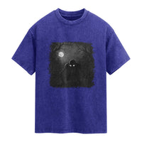 Rake Creepypasta Washed Cotton T-Shirt Creepy Cryptid Series Cryptozoology Gift Halloween