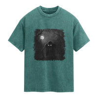 Rake Creepypasta Washed Cotton T-Shirt Creepy Cryptid Series Cryptozoology Gift Halloween
