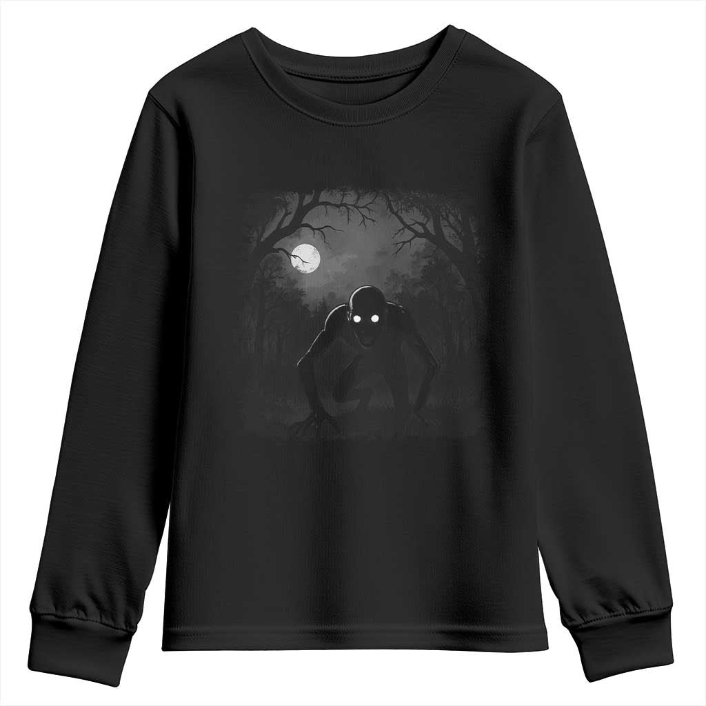 Rake Creepypasta Youth Sweatshirt Creepy Cryptid Series Cryptozoology Gift Halloween - Wonder Print Shop