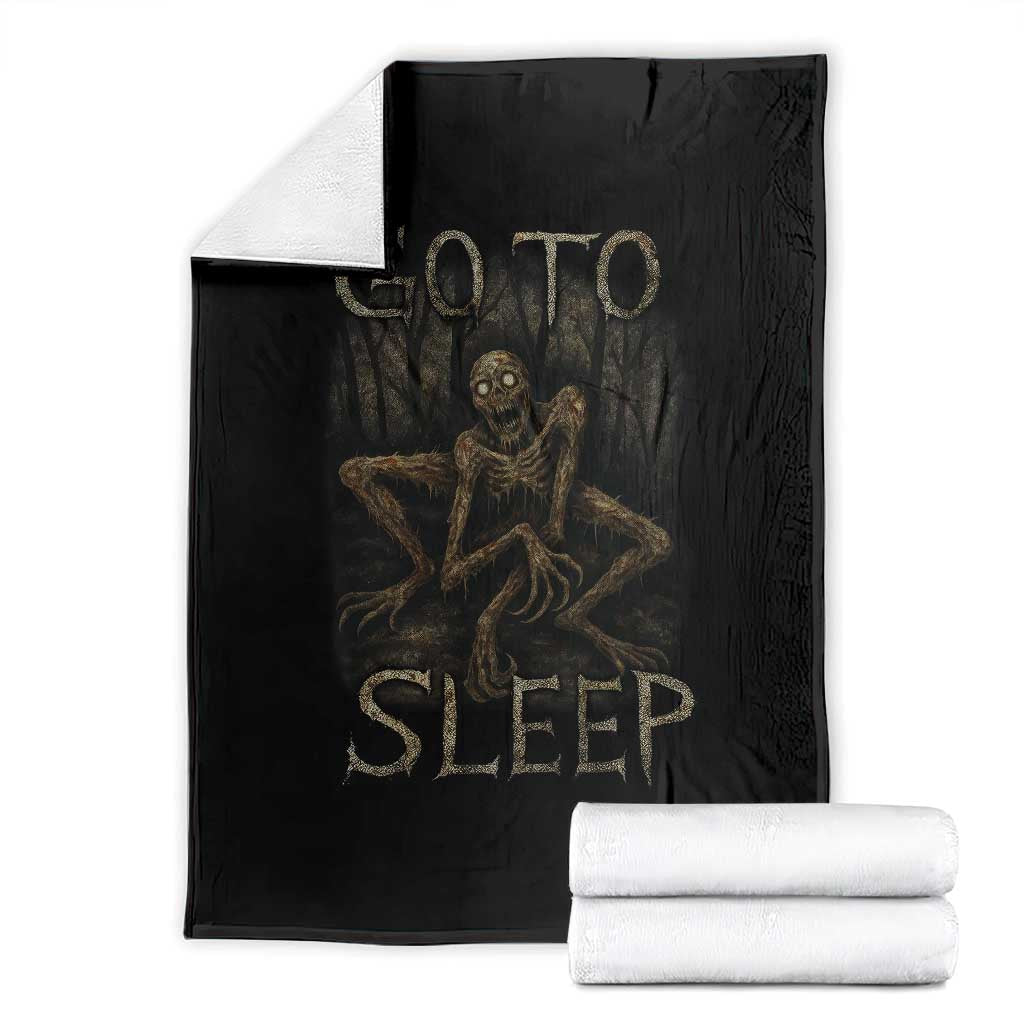 Rake Creepypasta Throw Blanket Creepy Cryptid Series Alt Goth Grunge Horror Aesthetic - Wonder Print Shop