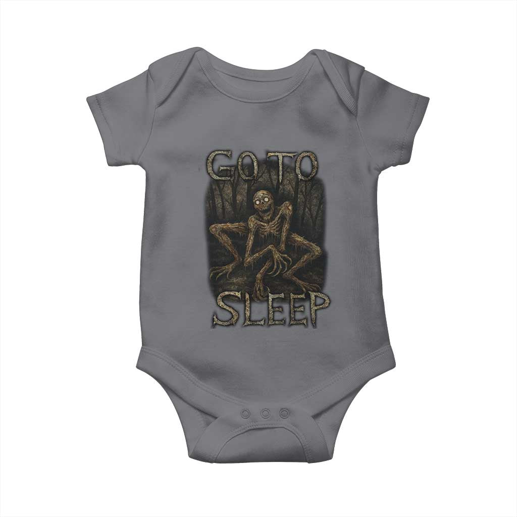 Rake Creepypasta Baby Onesie Creepy Cryptid Series Alt Goth Grunge Horror Aesthetic - Wonder Print Shop