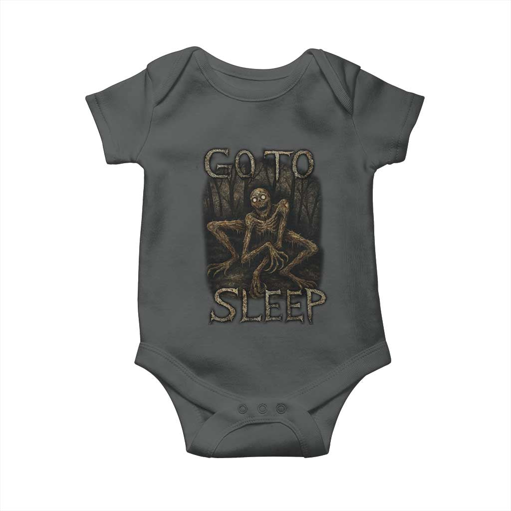 Rake Creepypasta Baby Onesie Creepy Cryptid Series Alt Goth Grunge Horror Aesthetic - Wonder Print Shop